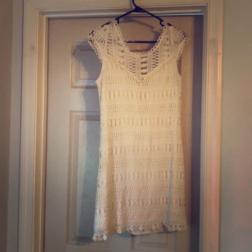 White lace dress size medium